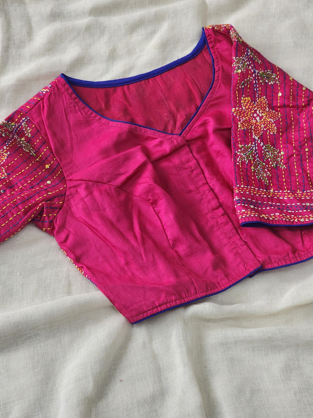 Pink cotton blouse