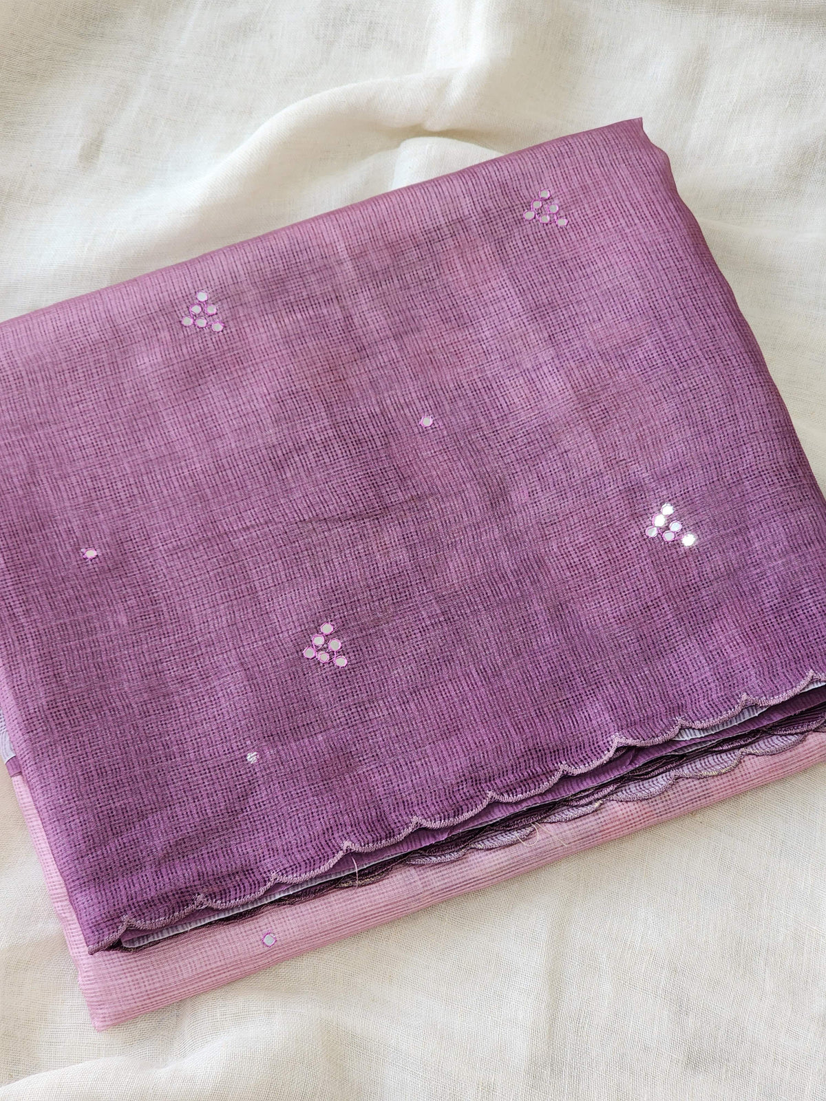 Purple Kota Silk Saree