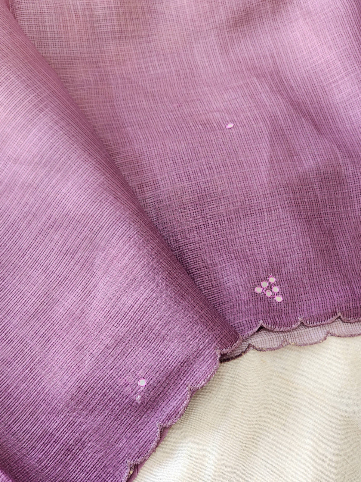 Purple Kota Silk Saree