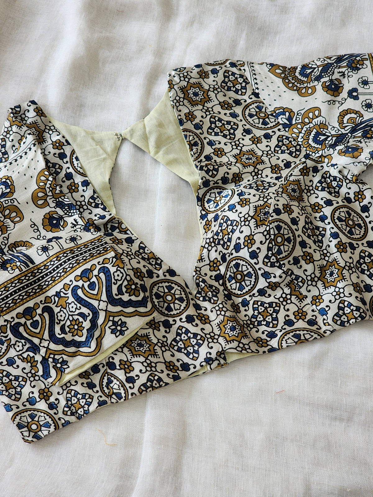 White modal silk blouse