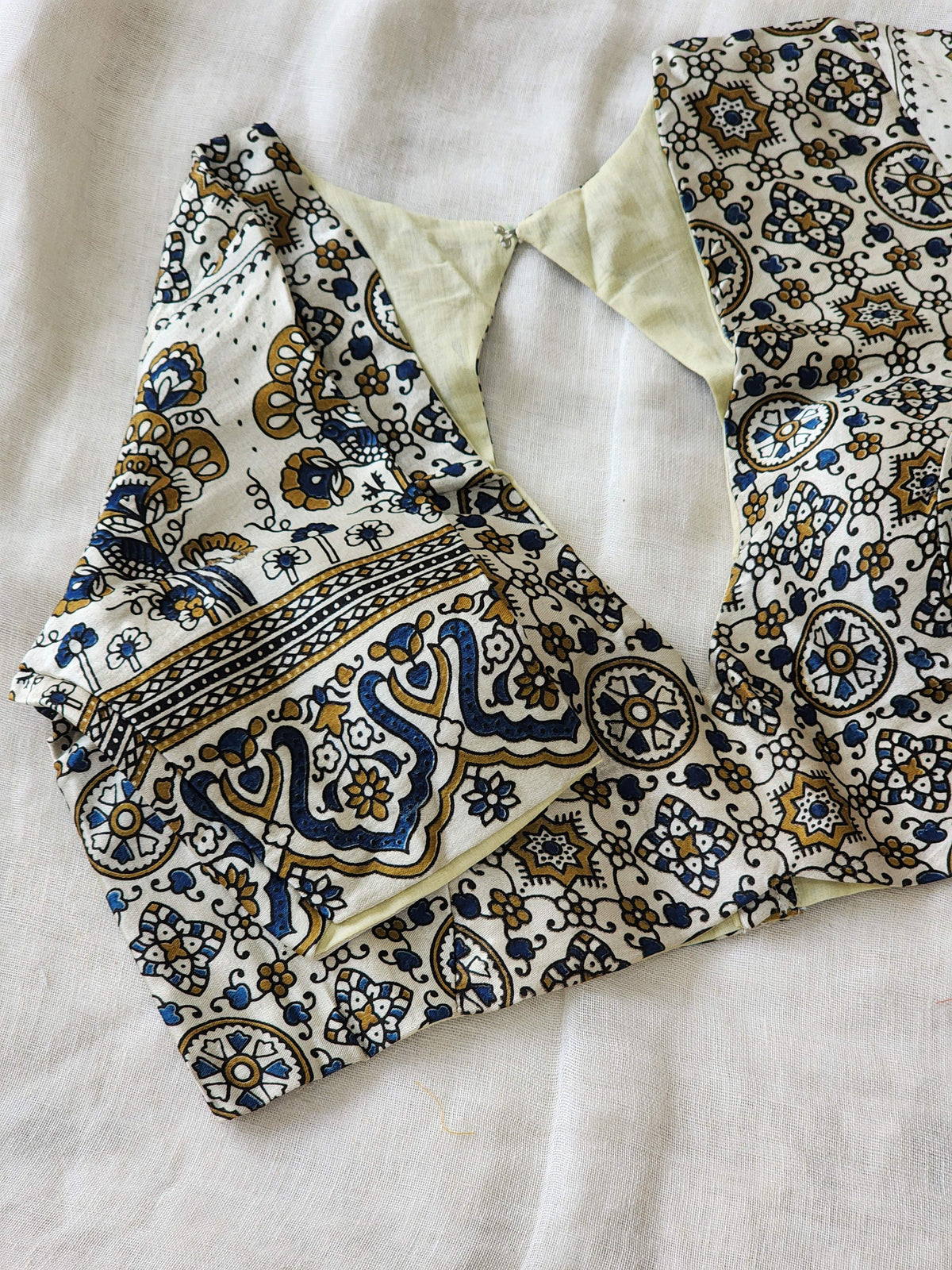 White modal silk blouse