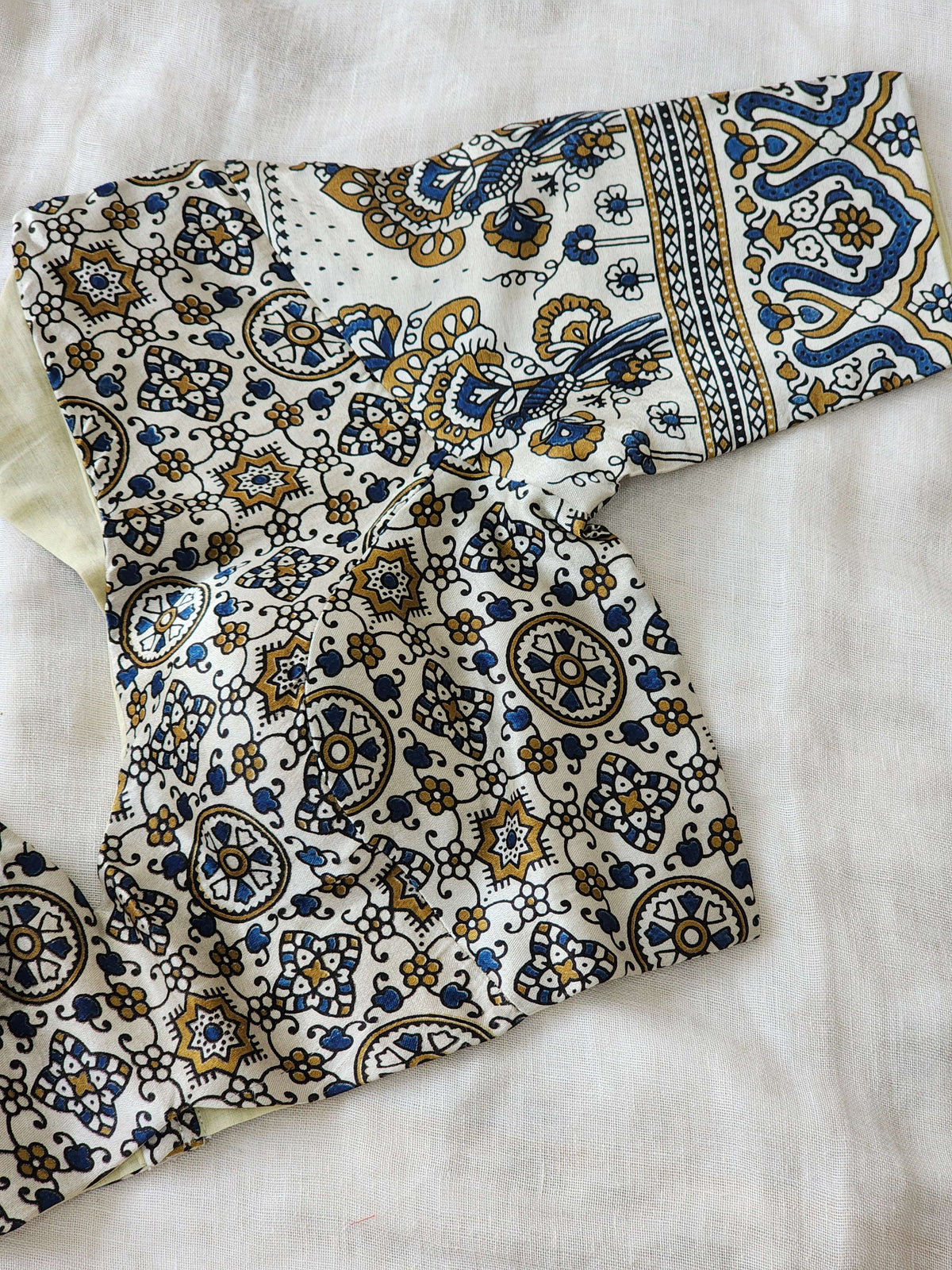 White modal silk blouse
