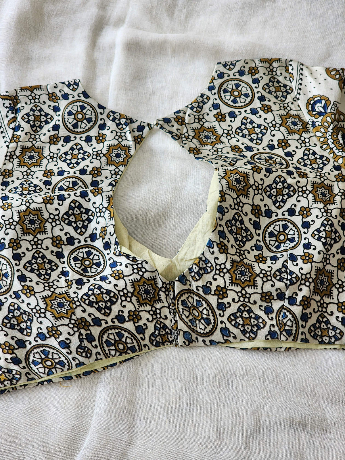 White modal silk blouse