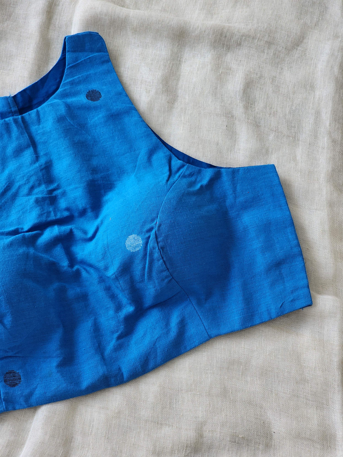 Blue Cotton Blouse