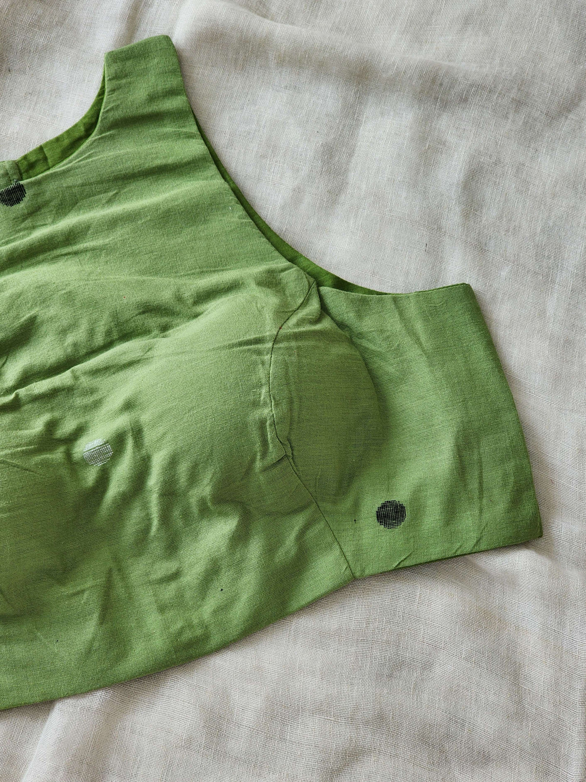 Olive Green Cotton Blouse