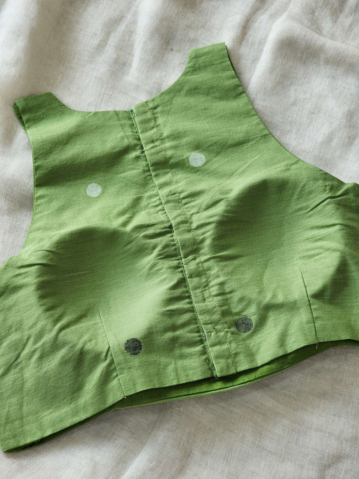 Olive Green Cotton Blouse
