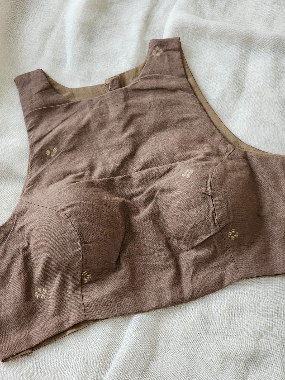 Brown Cotton Blouse