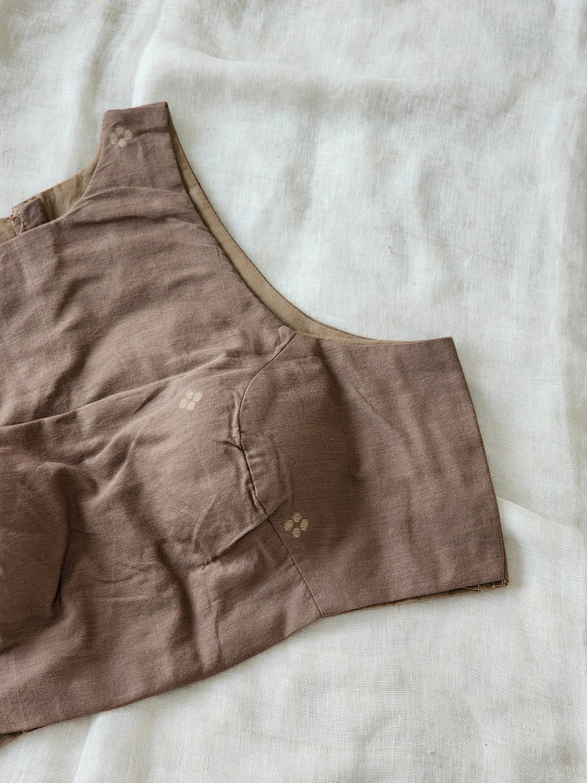 Brown Cotton Blouse