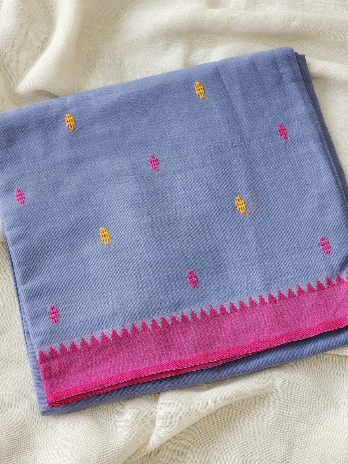 Blue Dhonekhali Cotton Saree