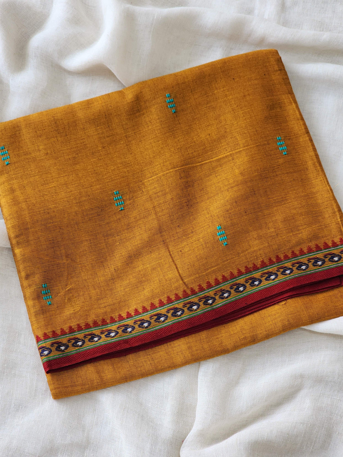 Brown Dhonekhali Cotton Saree
