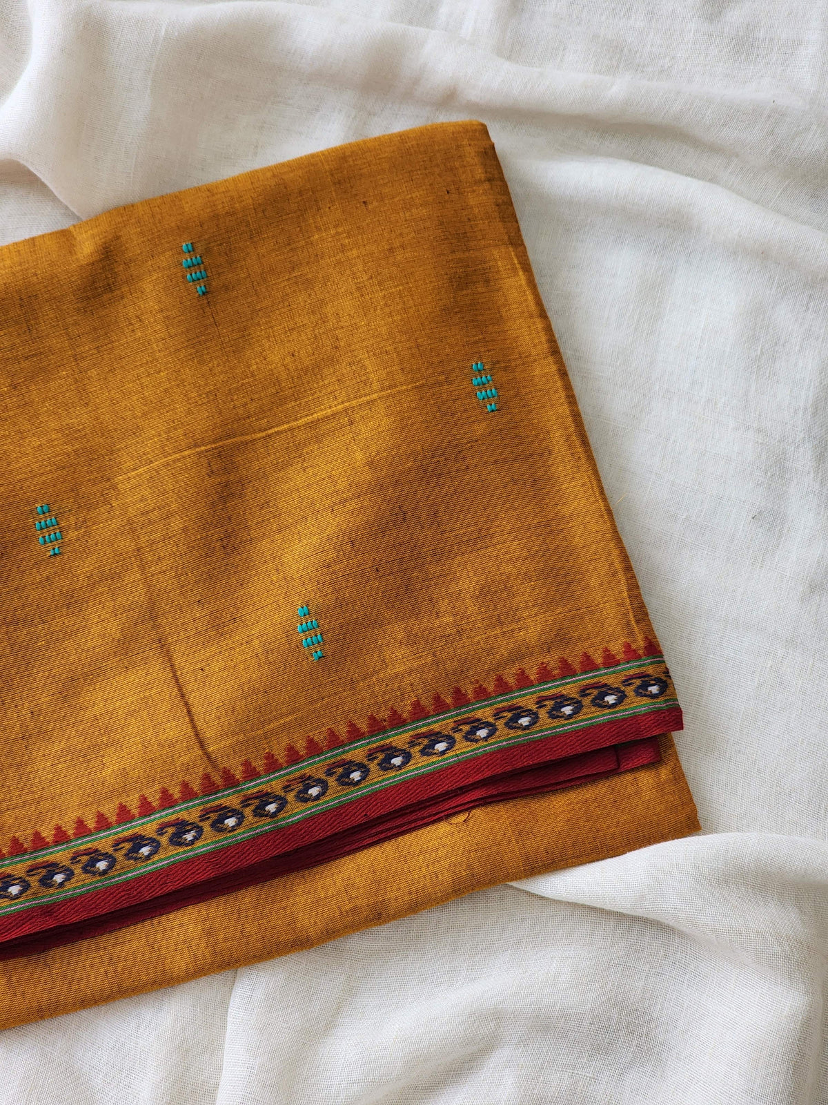 Brown Dhonekhali Cotton Saree