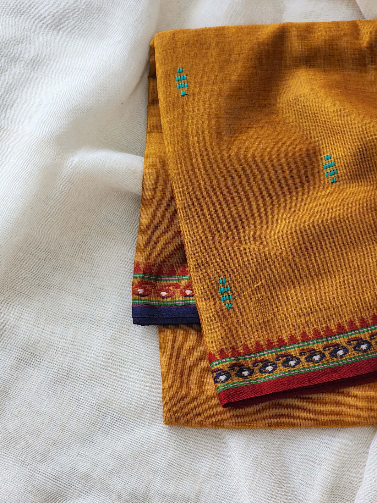 Brown Dhonekhali Cotton Saree