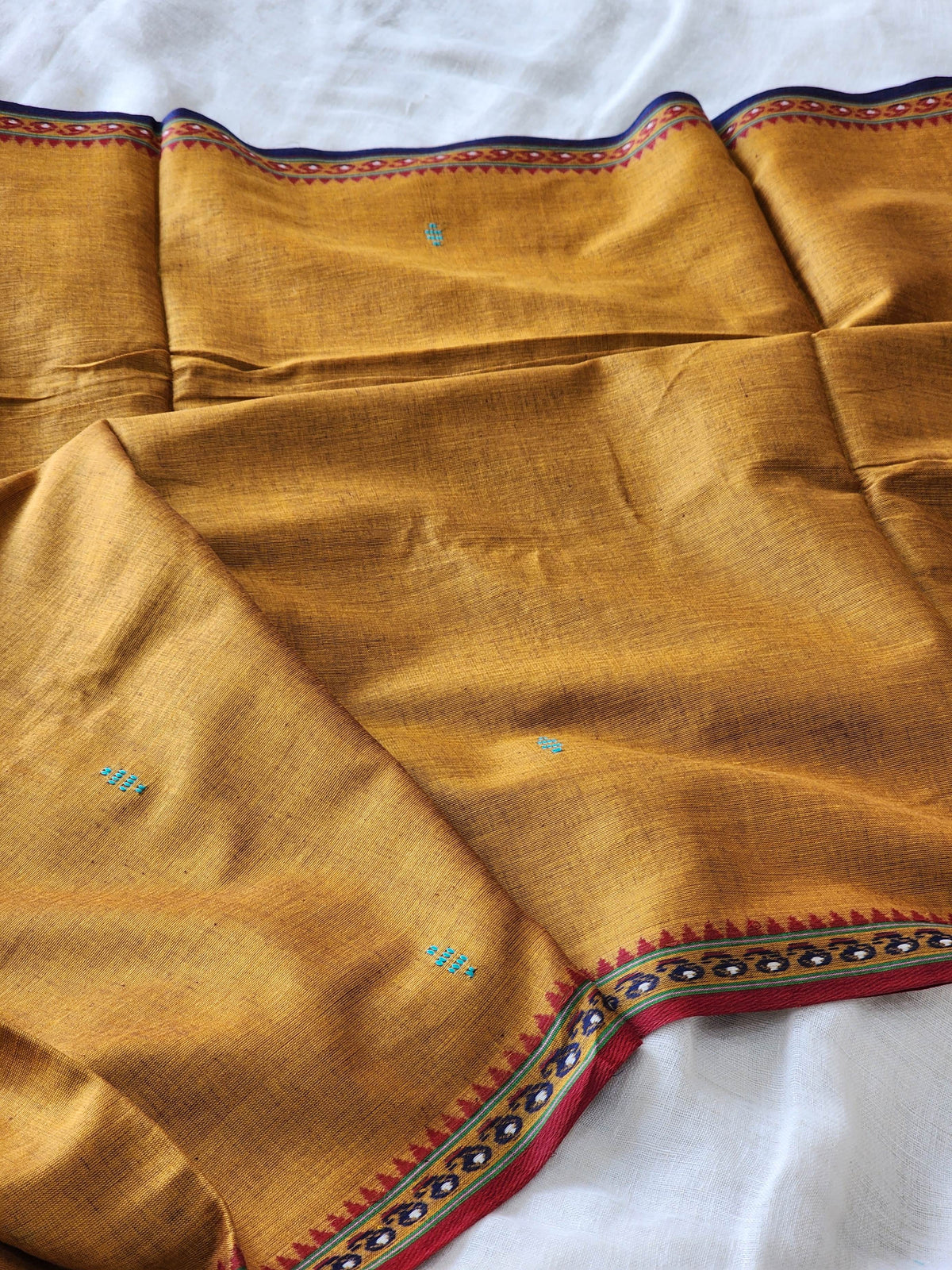 Brown Dhonekhali Cotton Saree