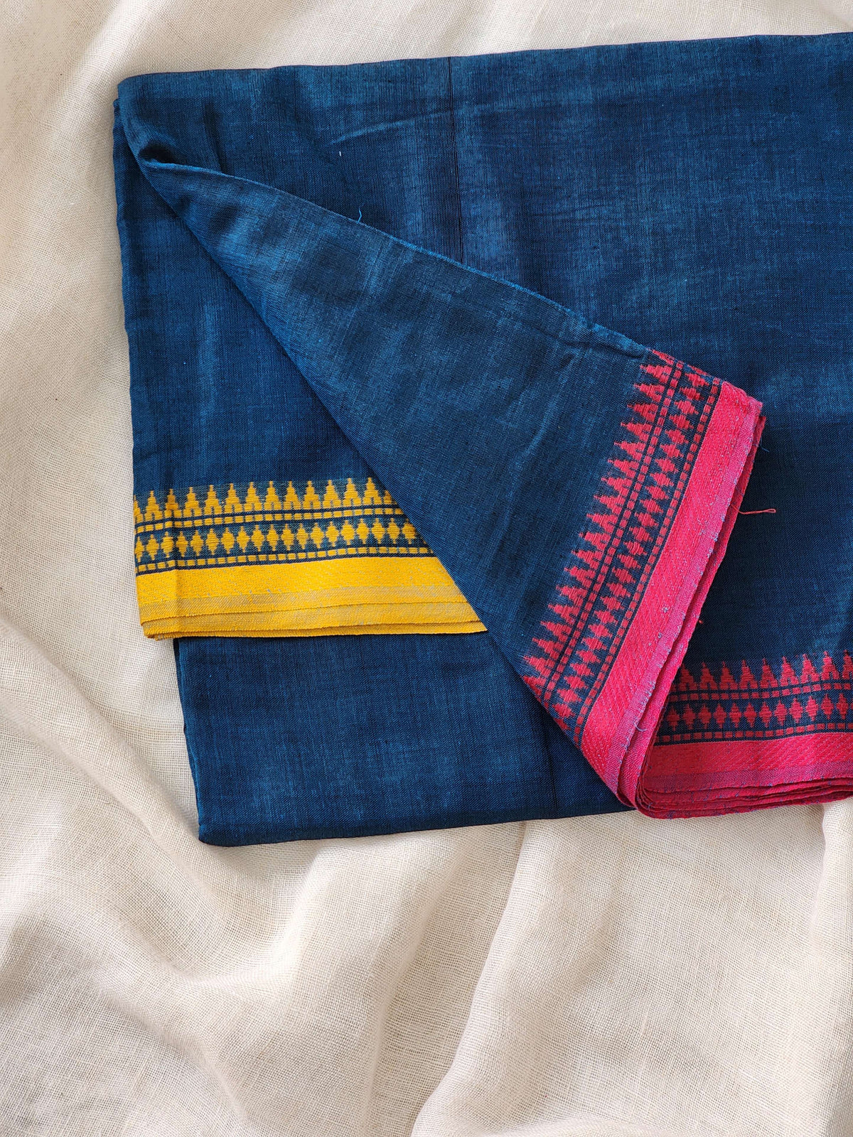 Blue Dhonekhali Cotton Saree
