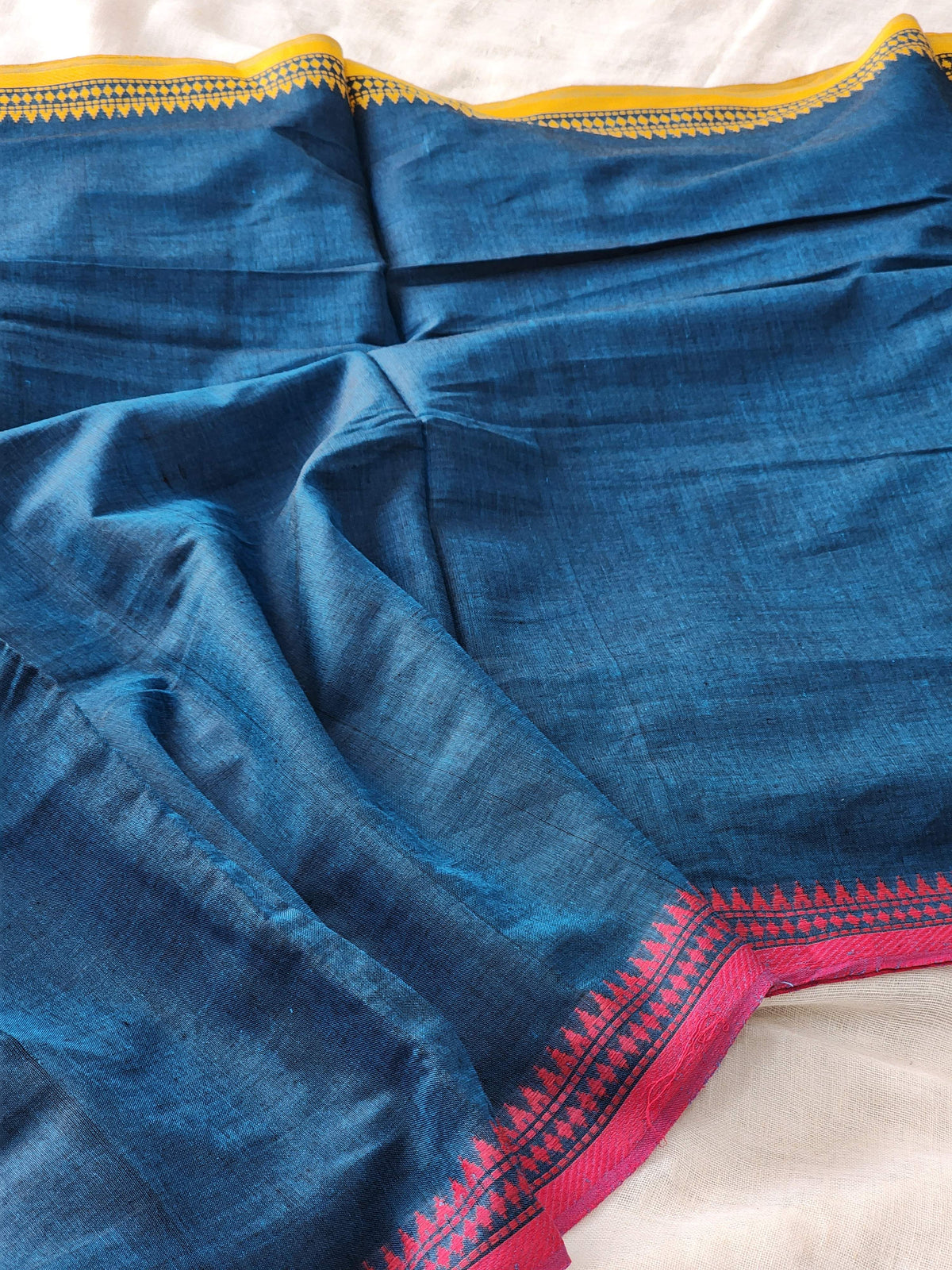 Blue Dhonekhali Cotton Saree