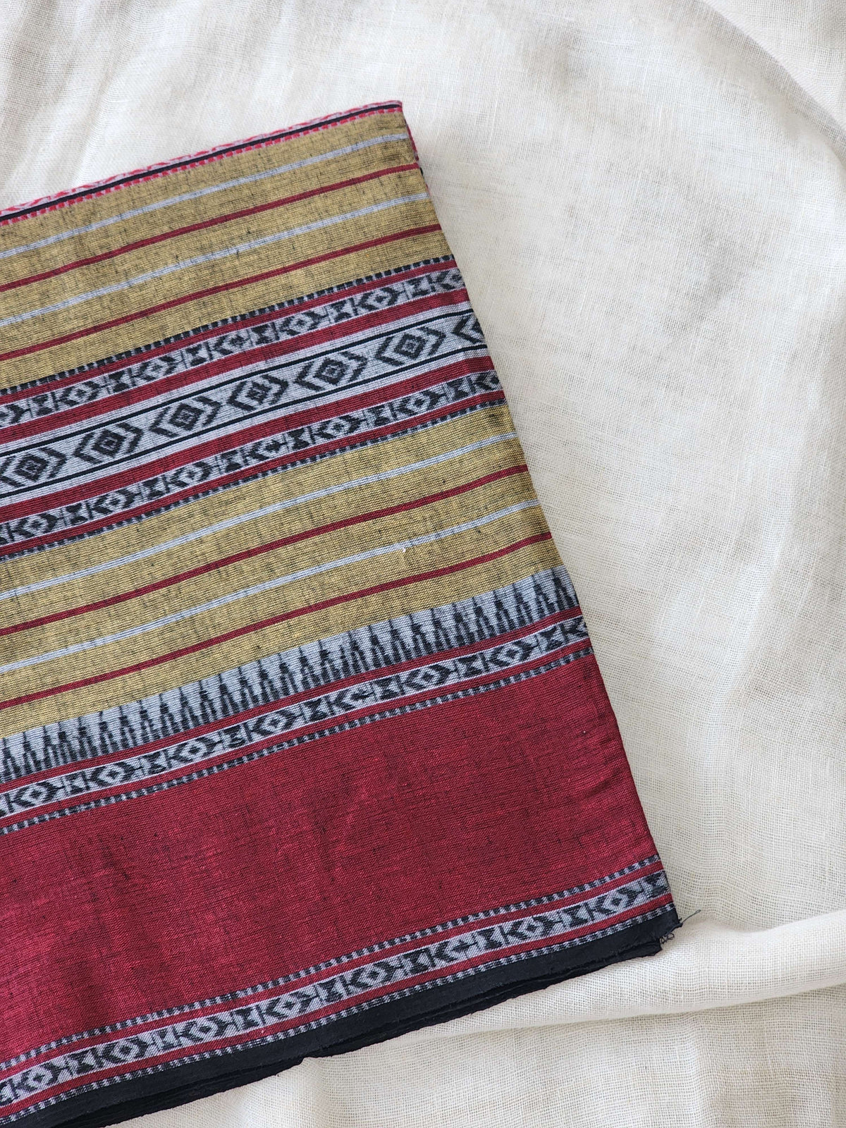 Brown Dhonekhali Cotton Saree
