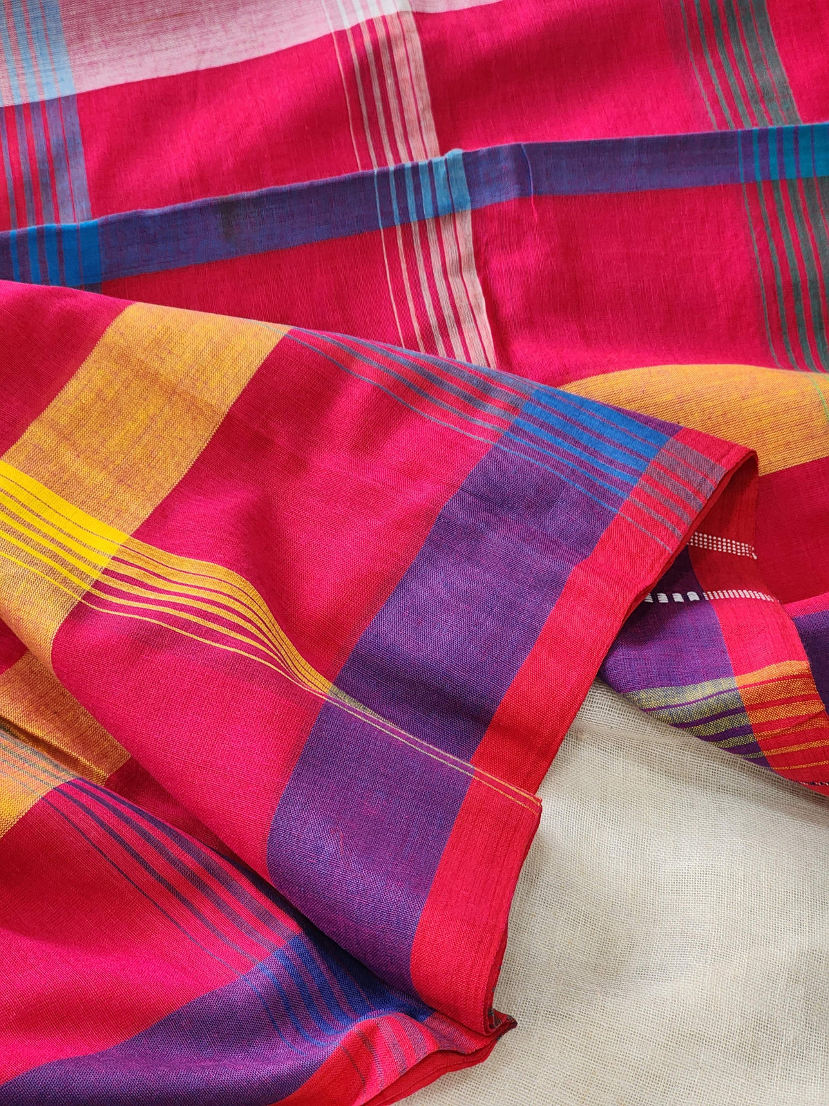 Red Handwoven Cotton Saree