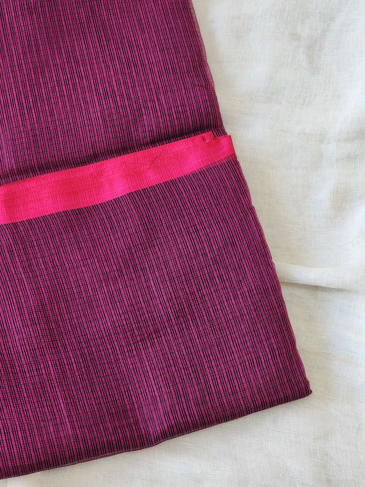 Purple Kota Silk Saree