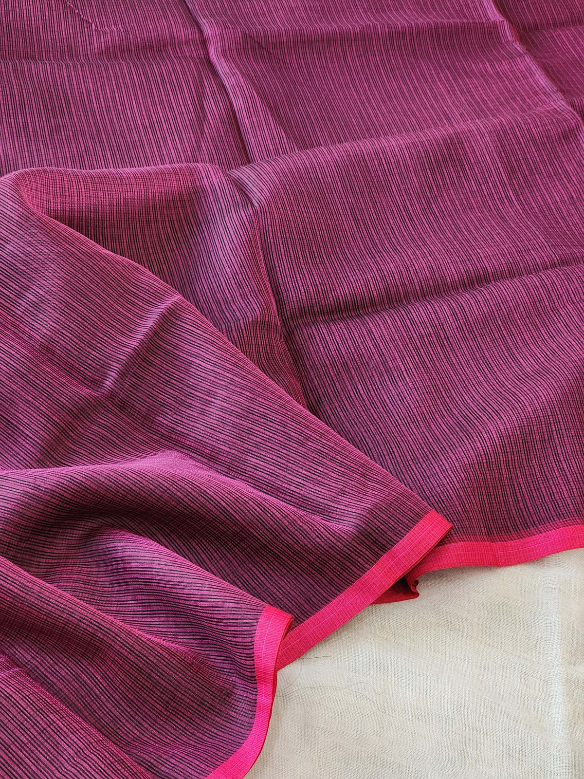 Purple Kota Silk Saree