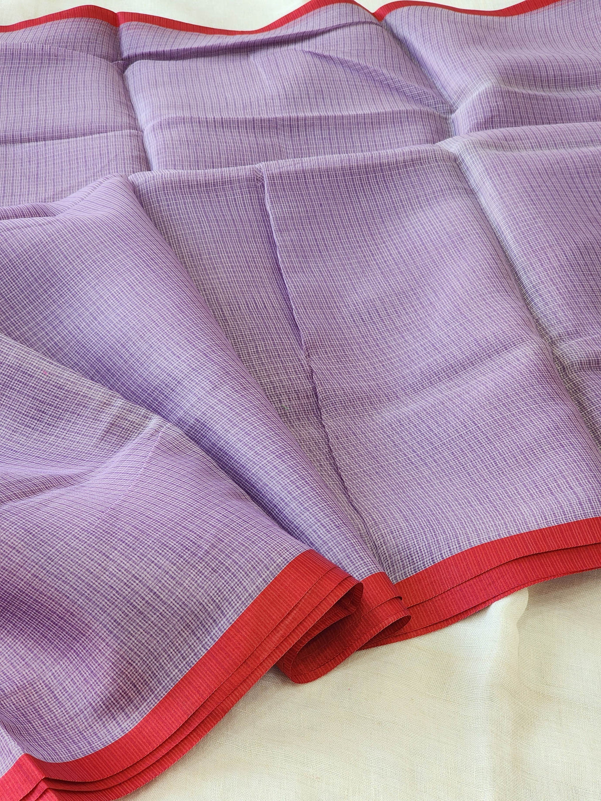 Lavender Kota Silk Saree