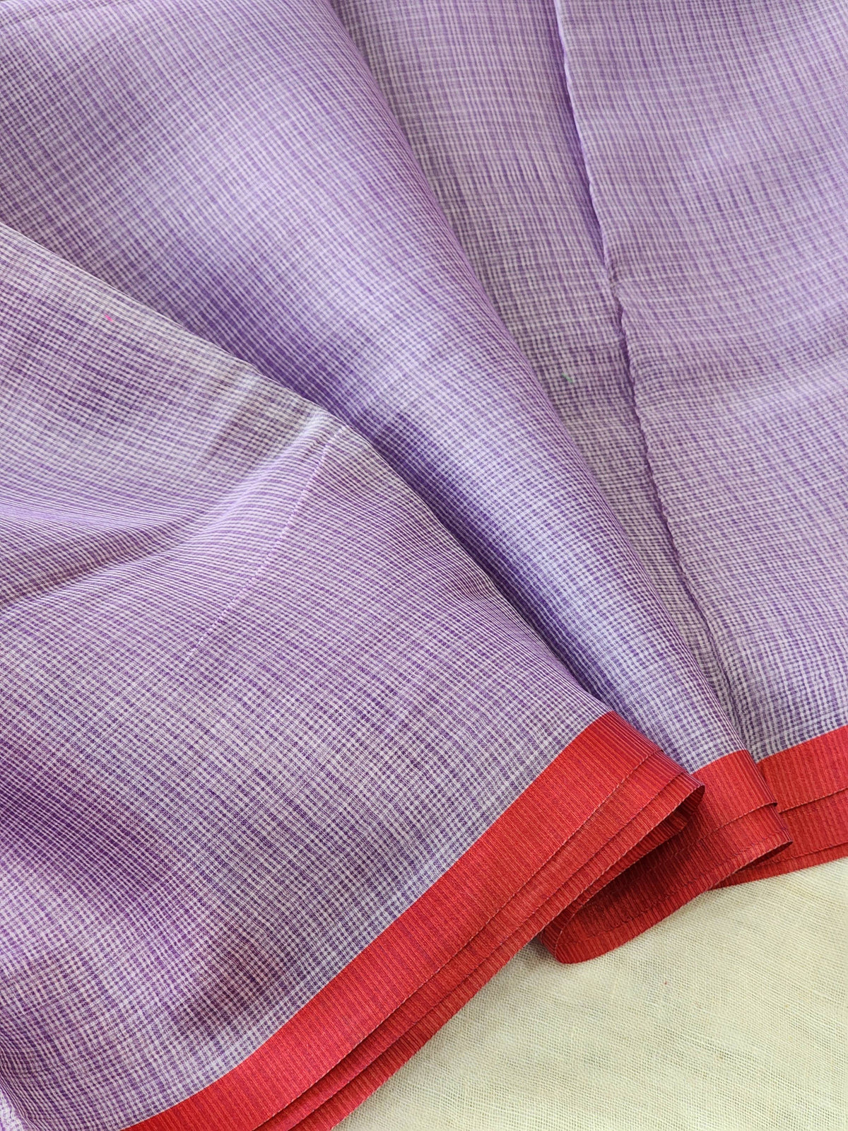 Lavender Kota Silk Saree