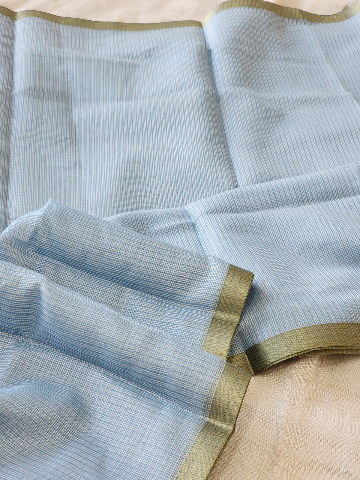 Light Blue Kota Silk Saree