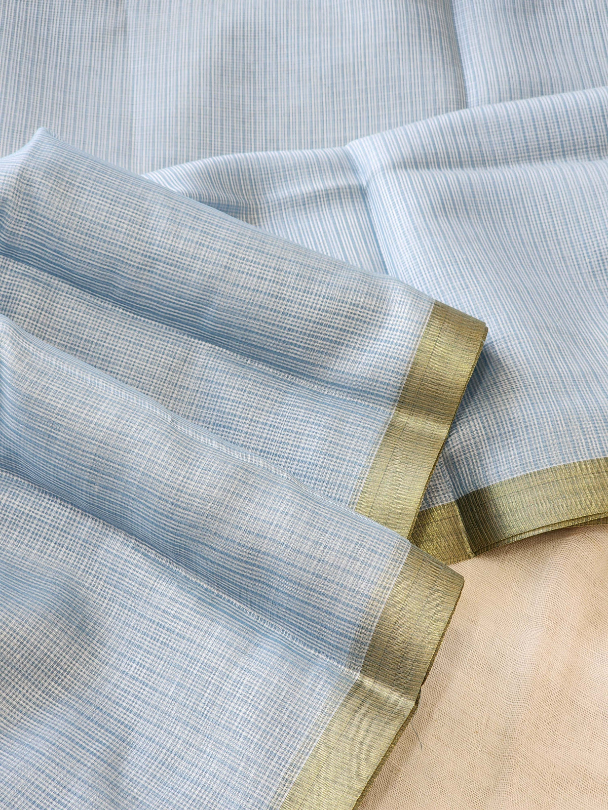 Light Blue Kota Silk Saree