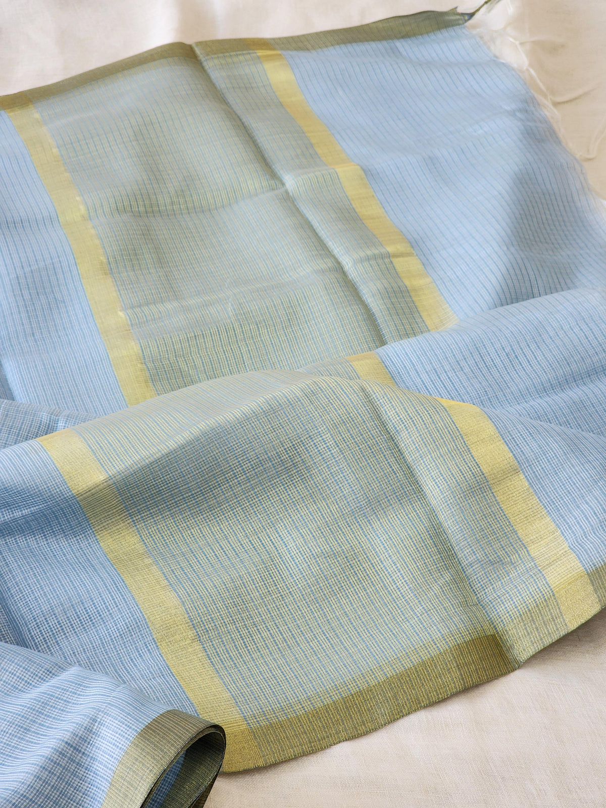 Light Blue Kota Silk Saree