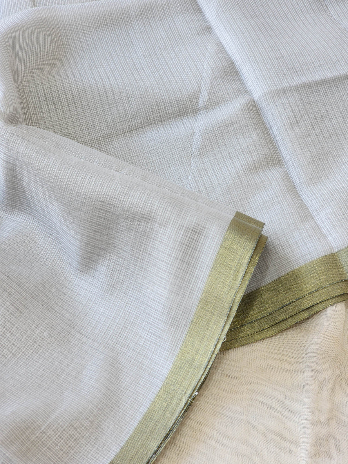 Silver Kota Silk Saree