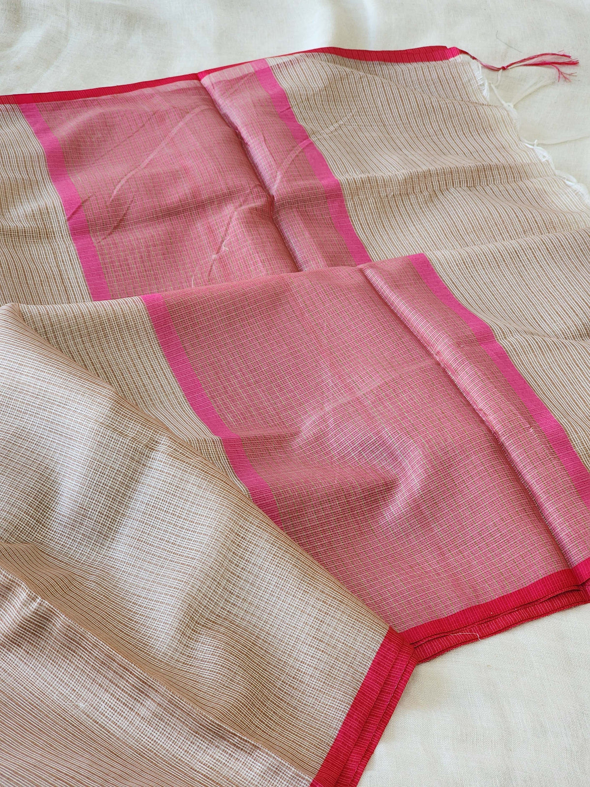 Golden Brown Kota Silk Saree