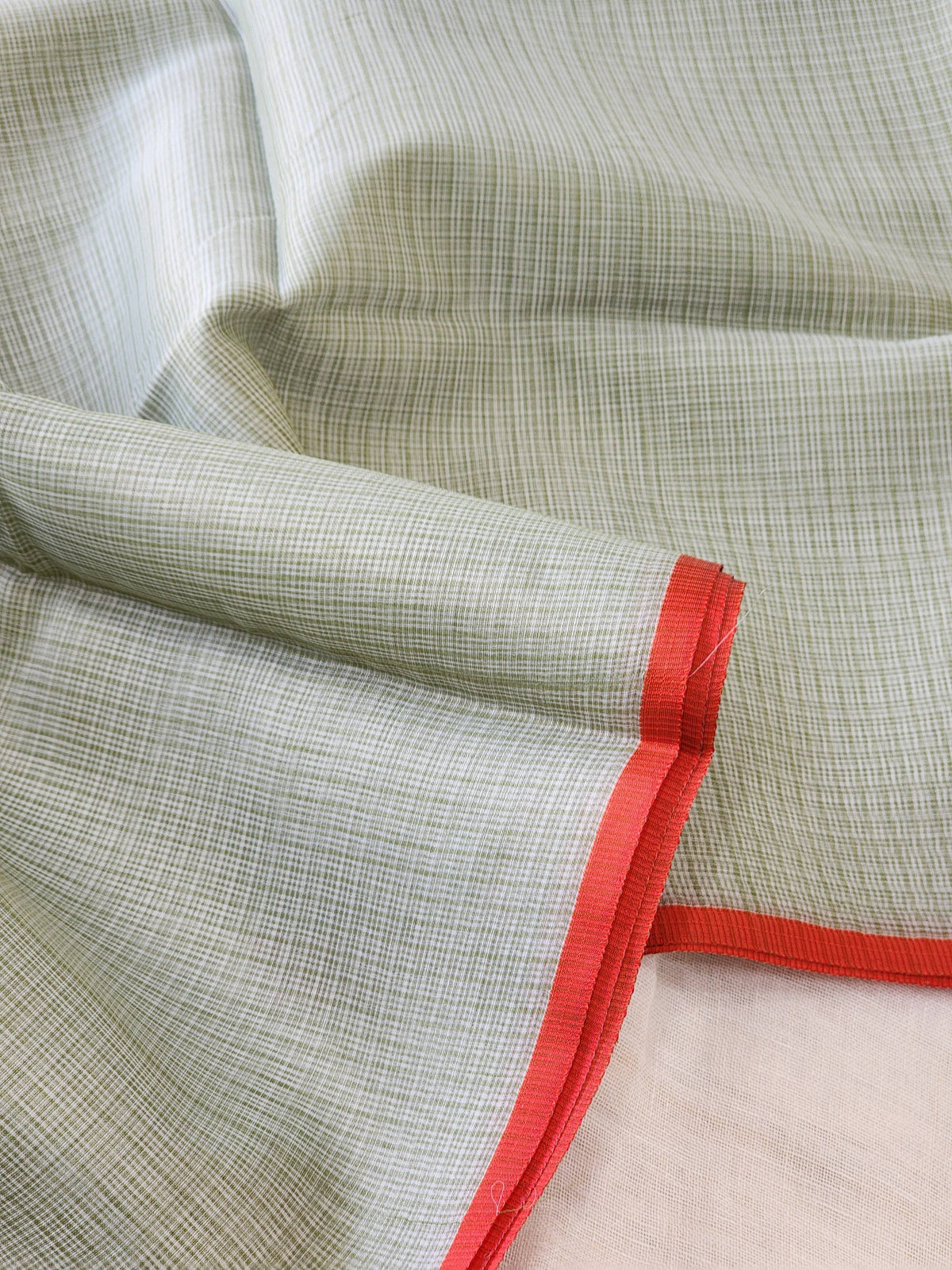 Mint Green Kota Cotton Saree