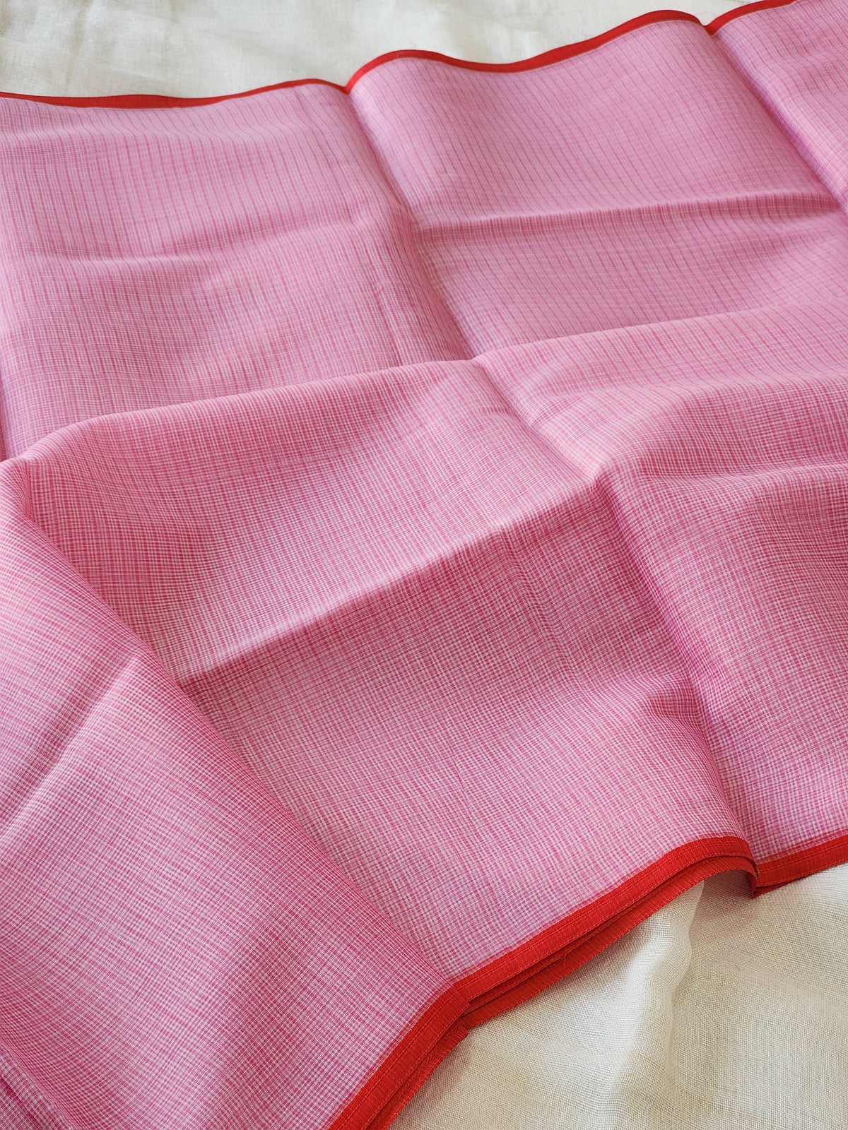 Pink Kota Cotton Saree