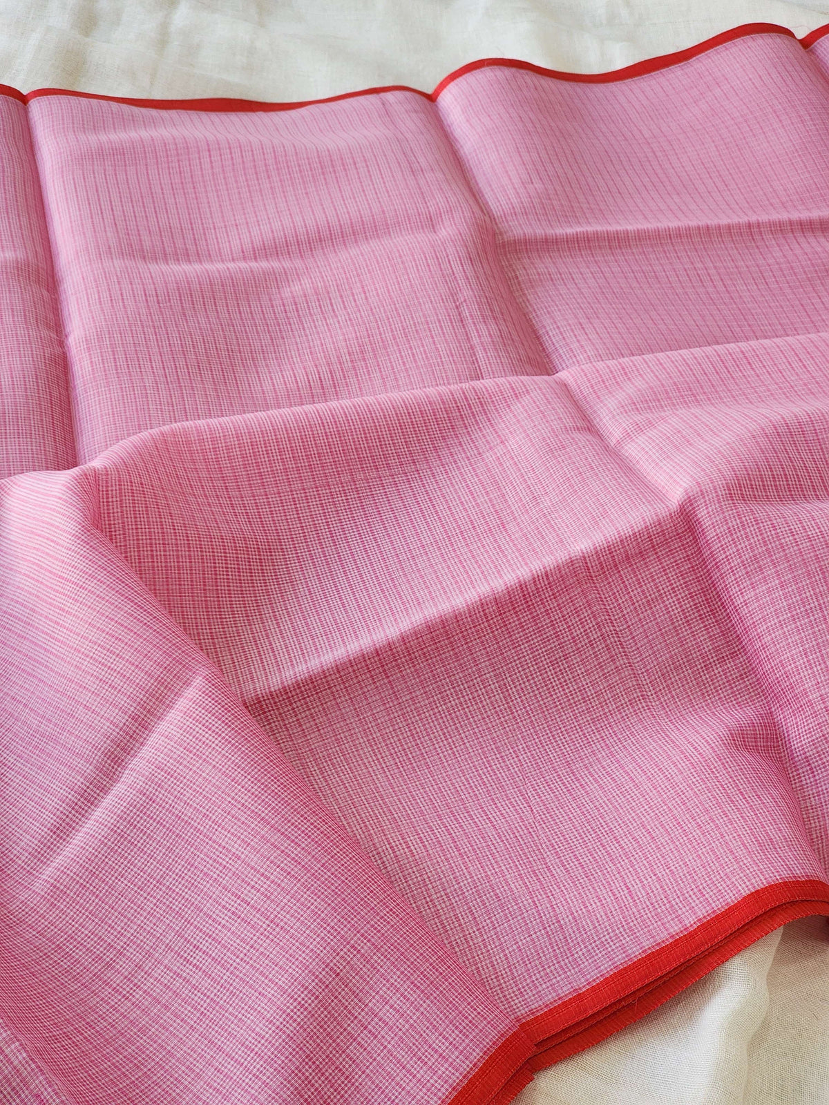 Pink Kota Cotton Saree
