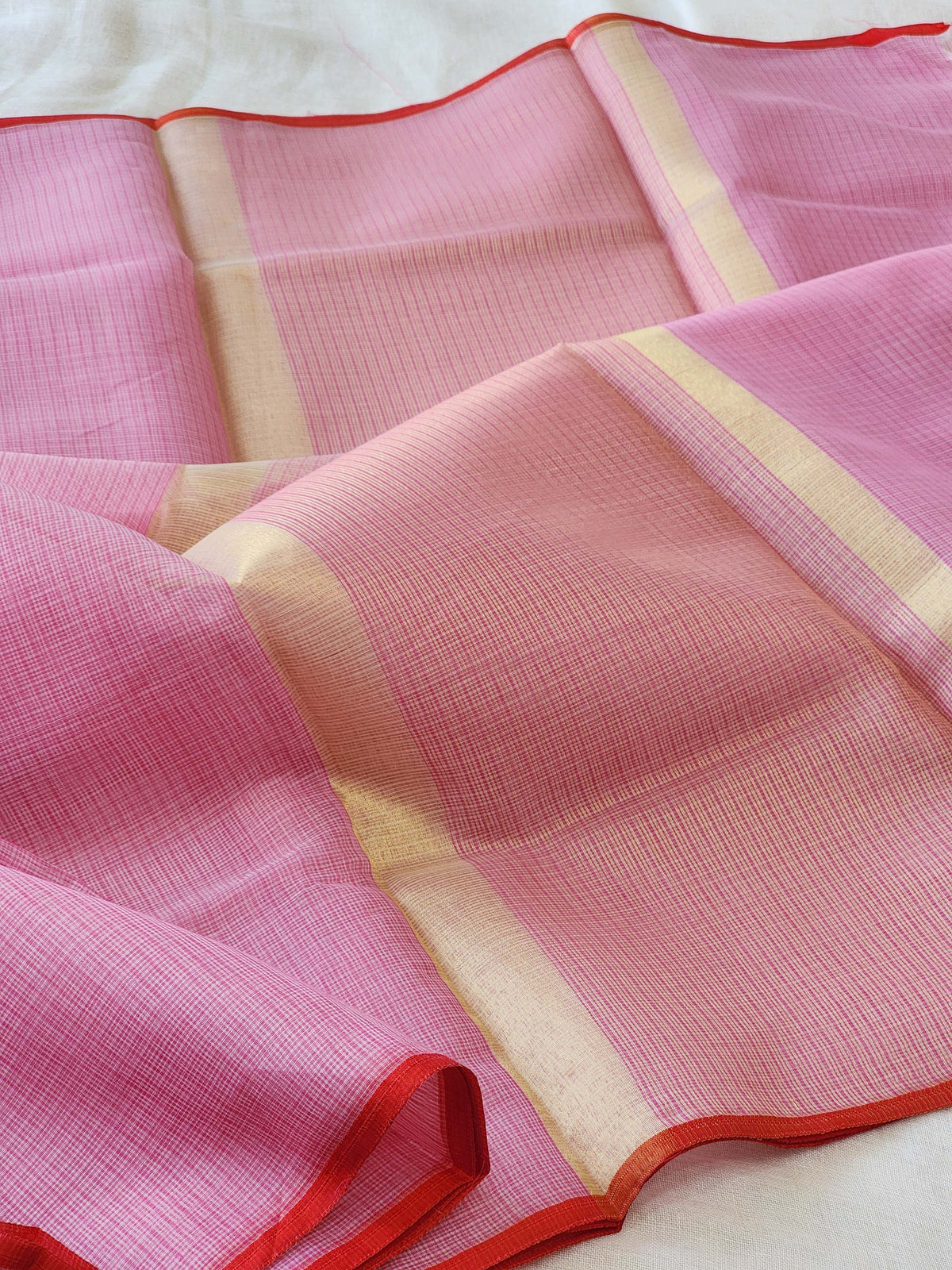 Pink Kota Cotton Saree