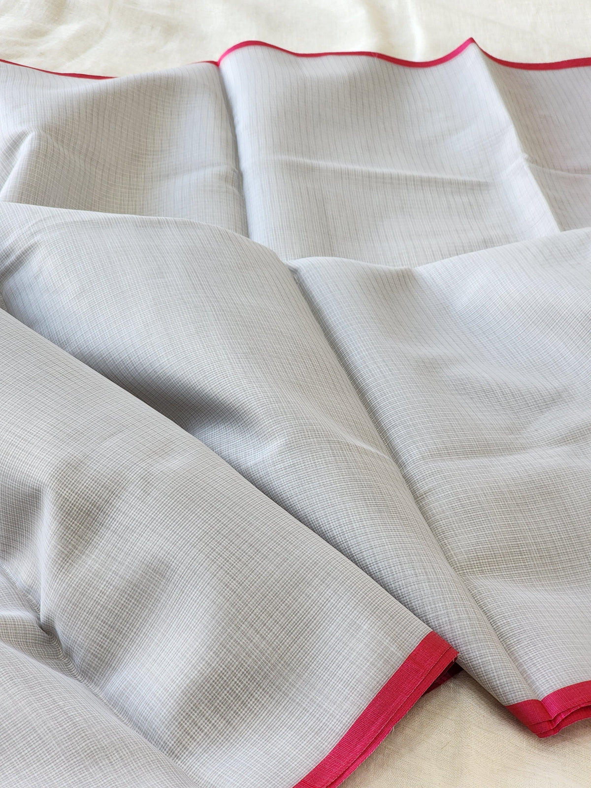 Grey Kota Cotton Saree