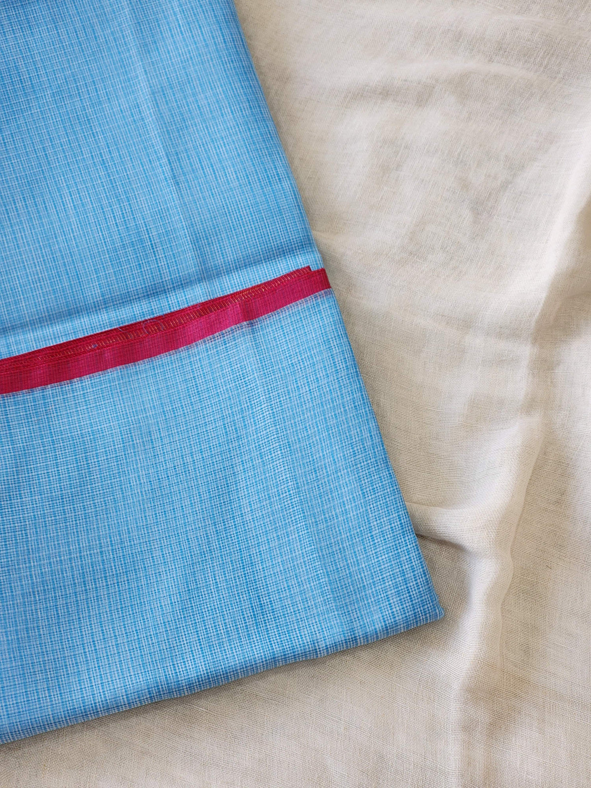 Blue Kota Cotton Saree