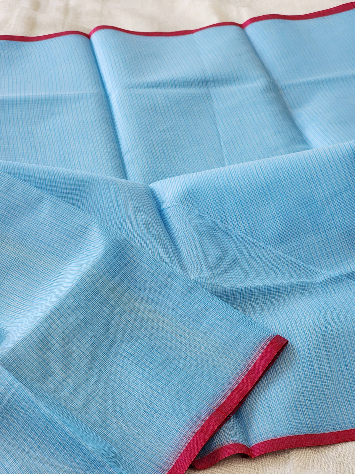 Blue Kota Cotton Saree