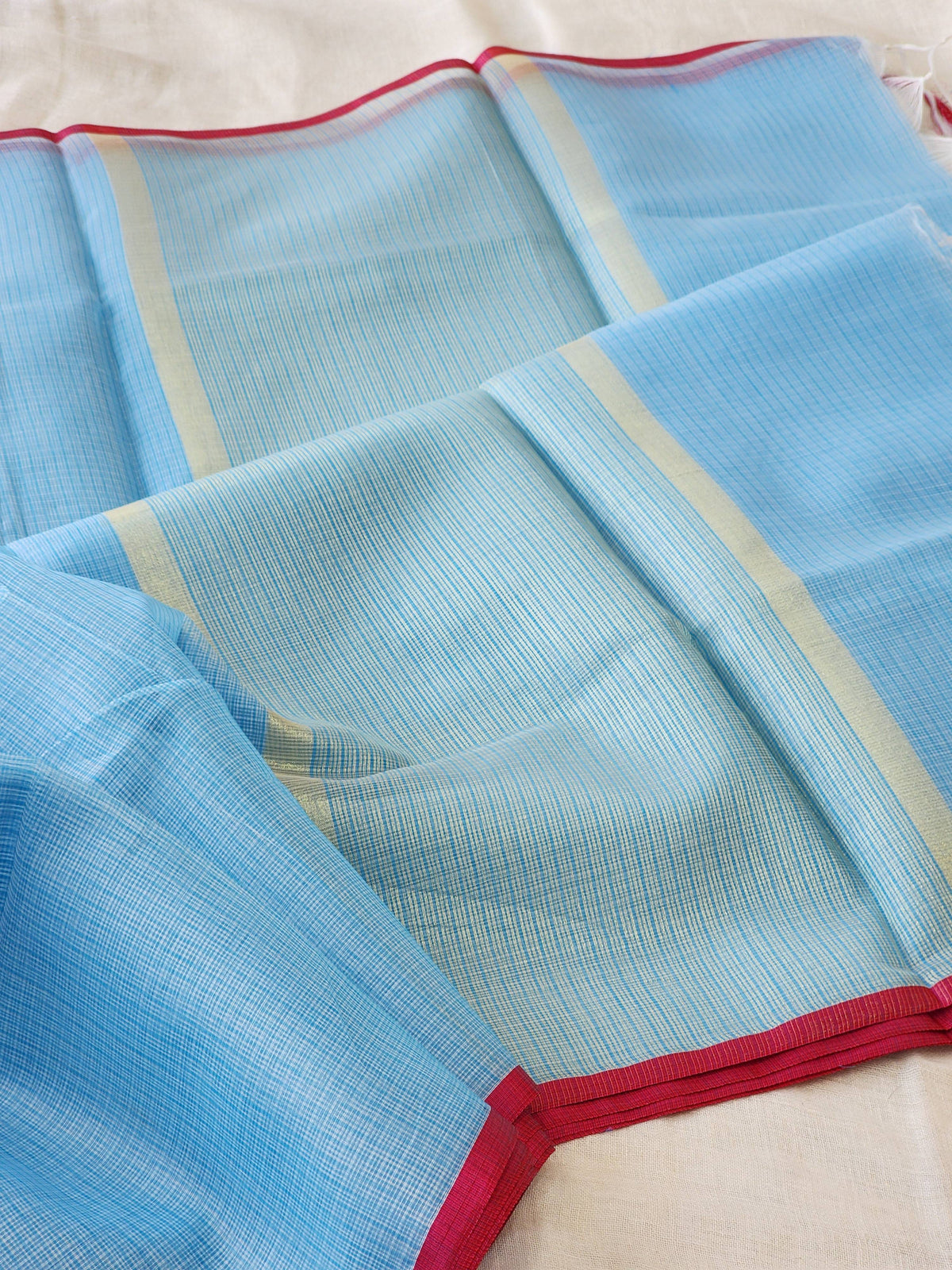 Blue Kota Cotton Saree
