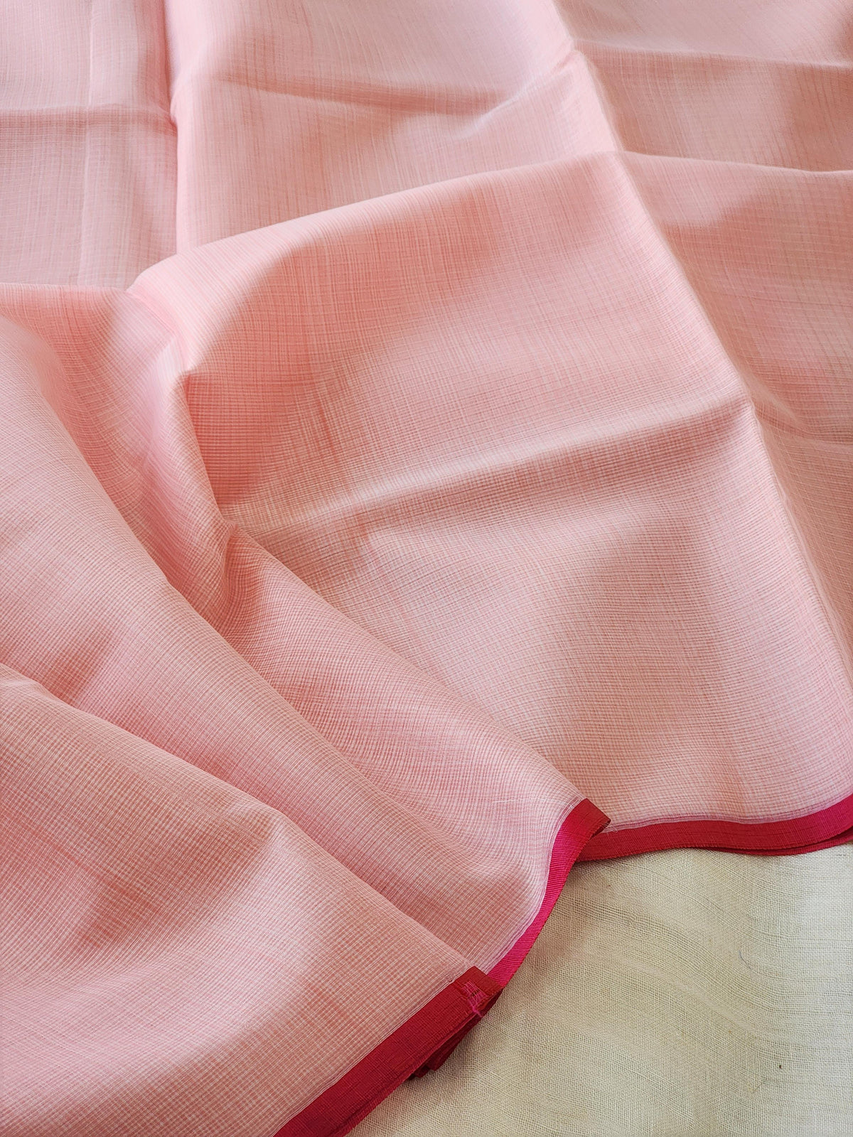Light Pink Kota Cotton Saree