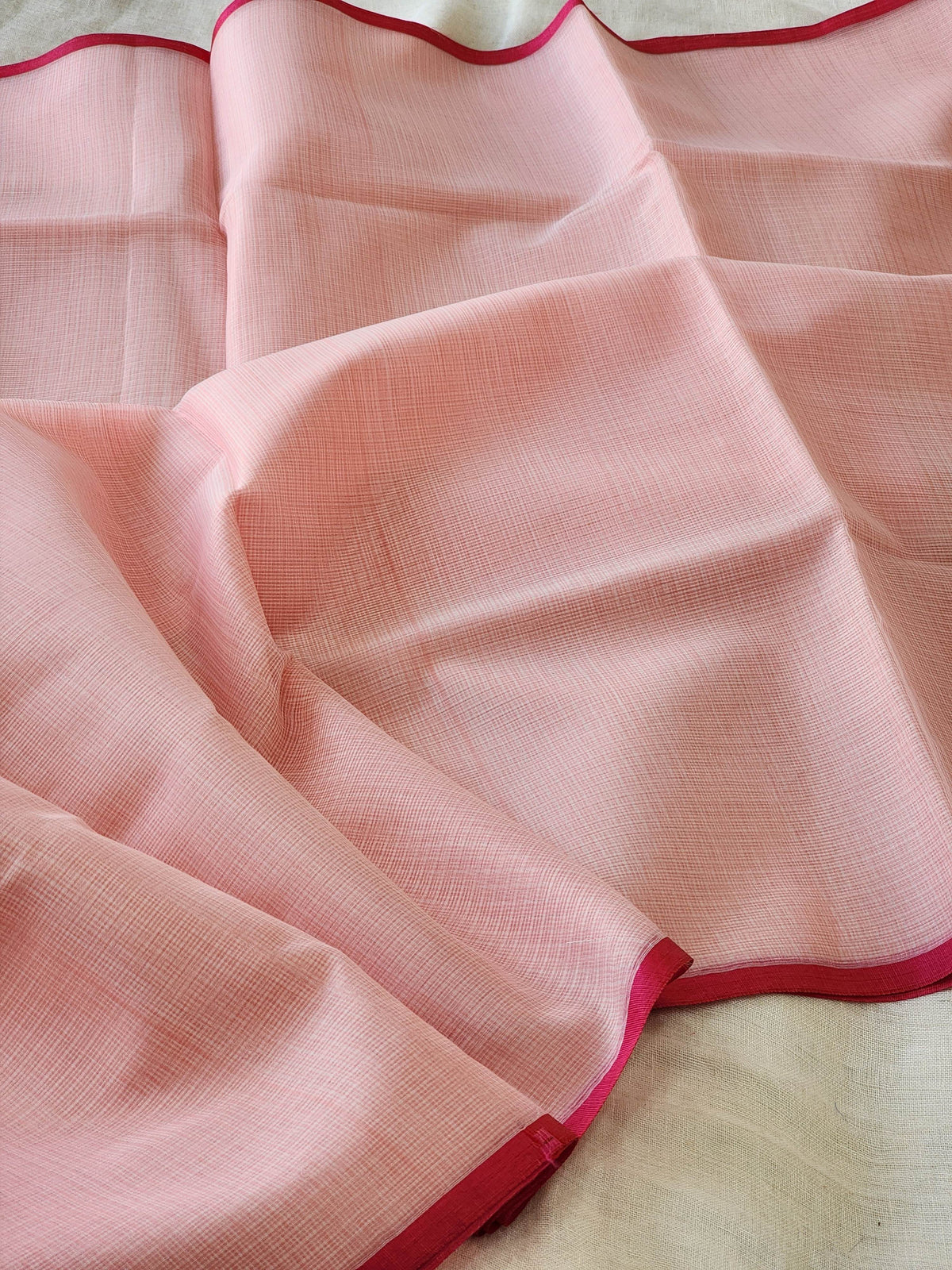 Light Pink Kota Cotton Saree