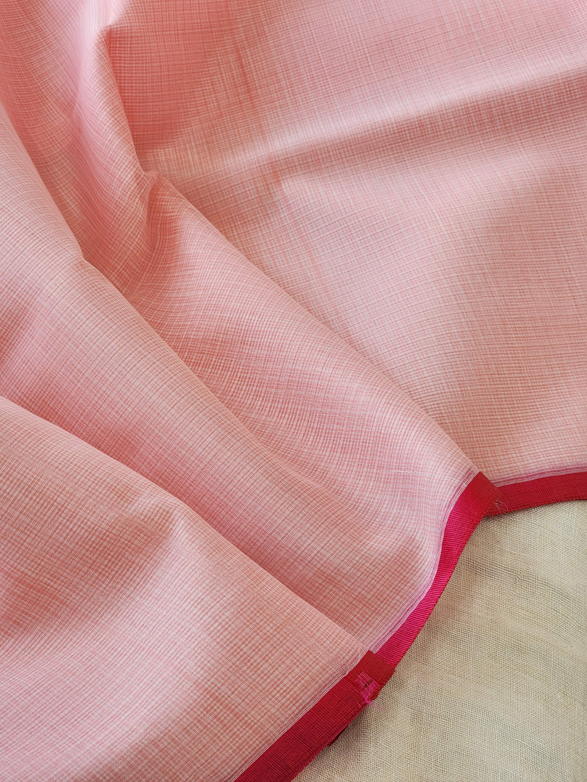 Light Pink Kota Cotton Saree