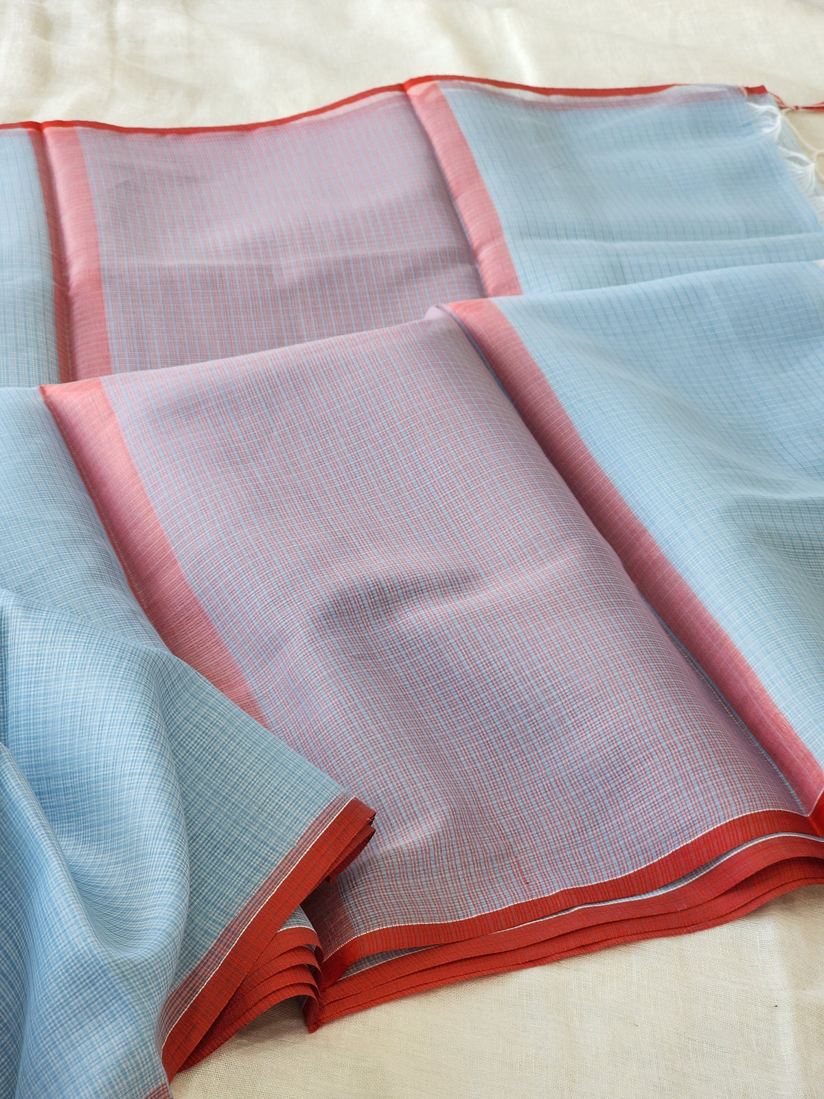 Light Blue Kota Cotton Saree