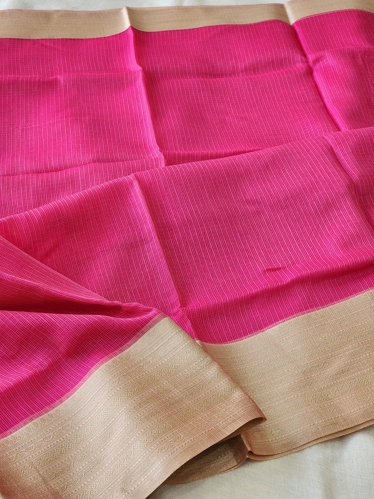 Pink Kota Silk Saree