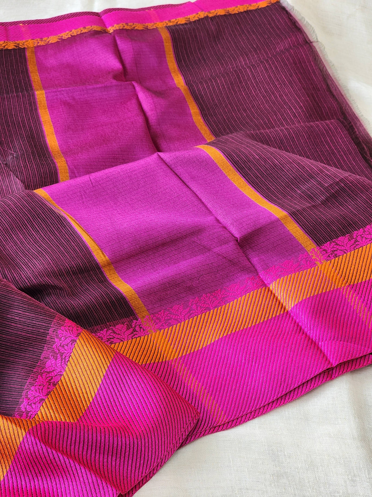 Purple Kota Silk Saree
