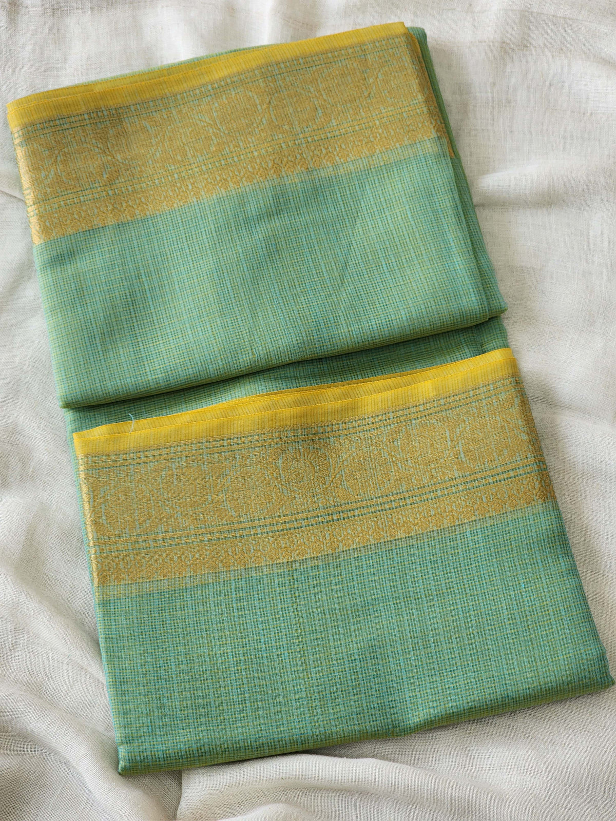 Green Kota Silk Saree