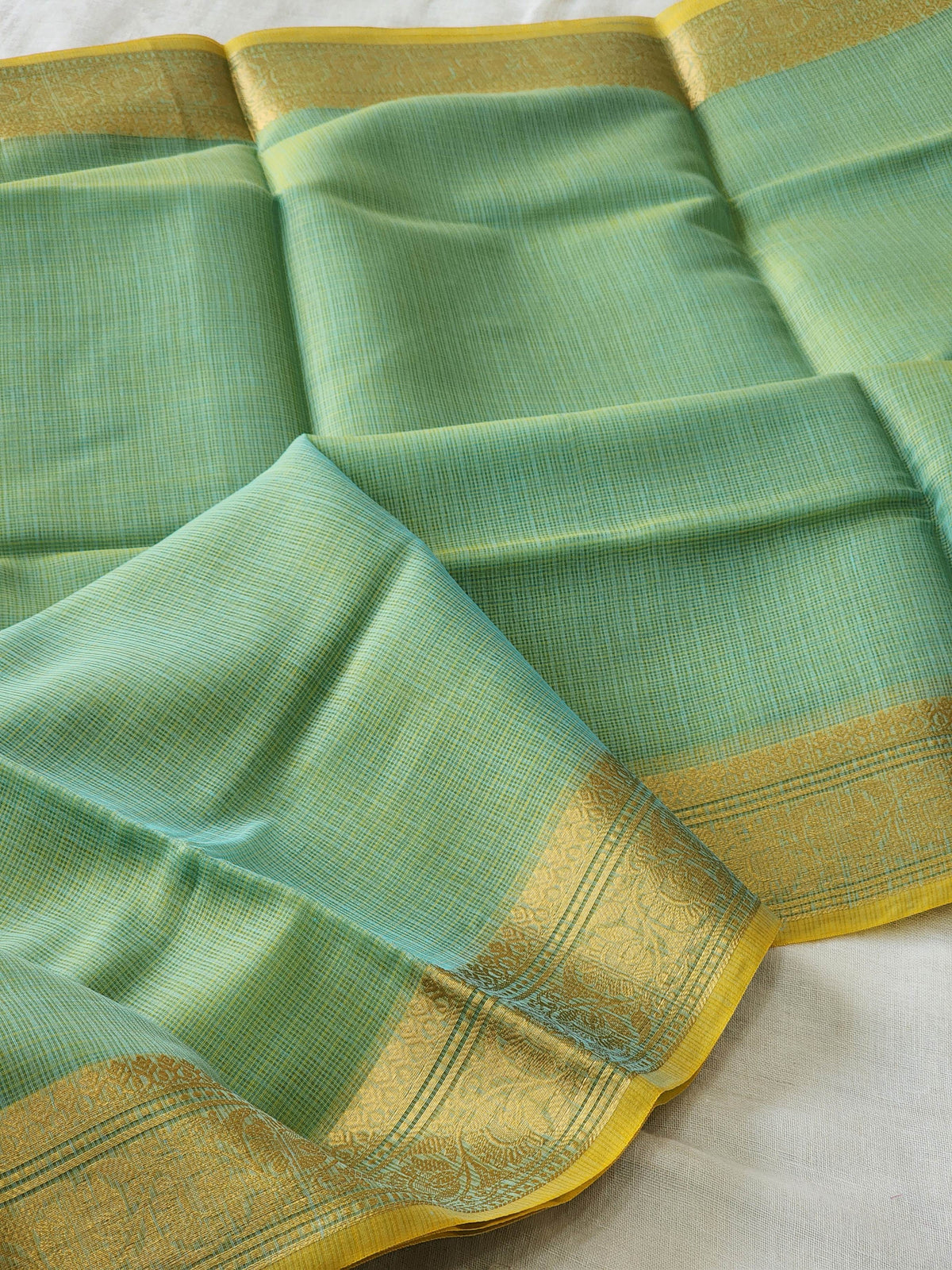 Green Kota Silk Saree