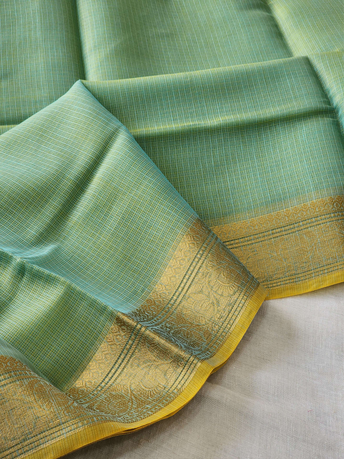 Green Kota Silk Saree