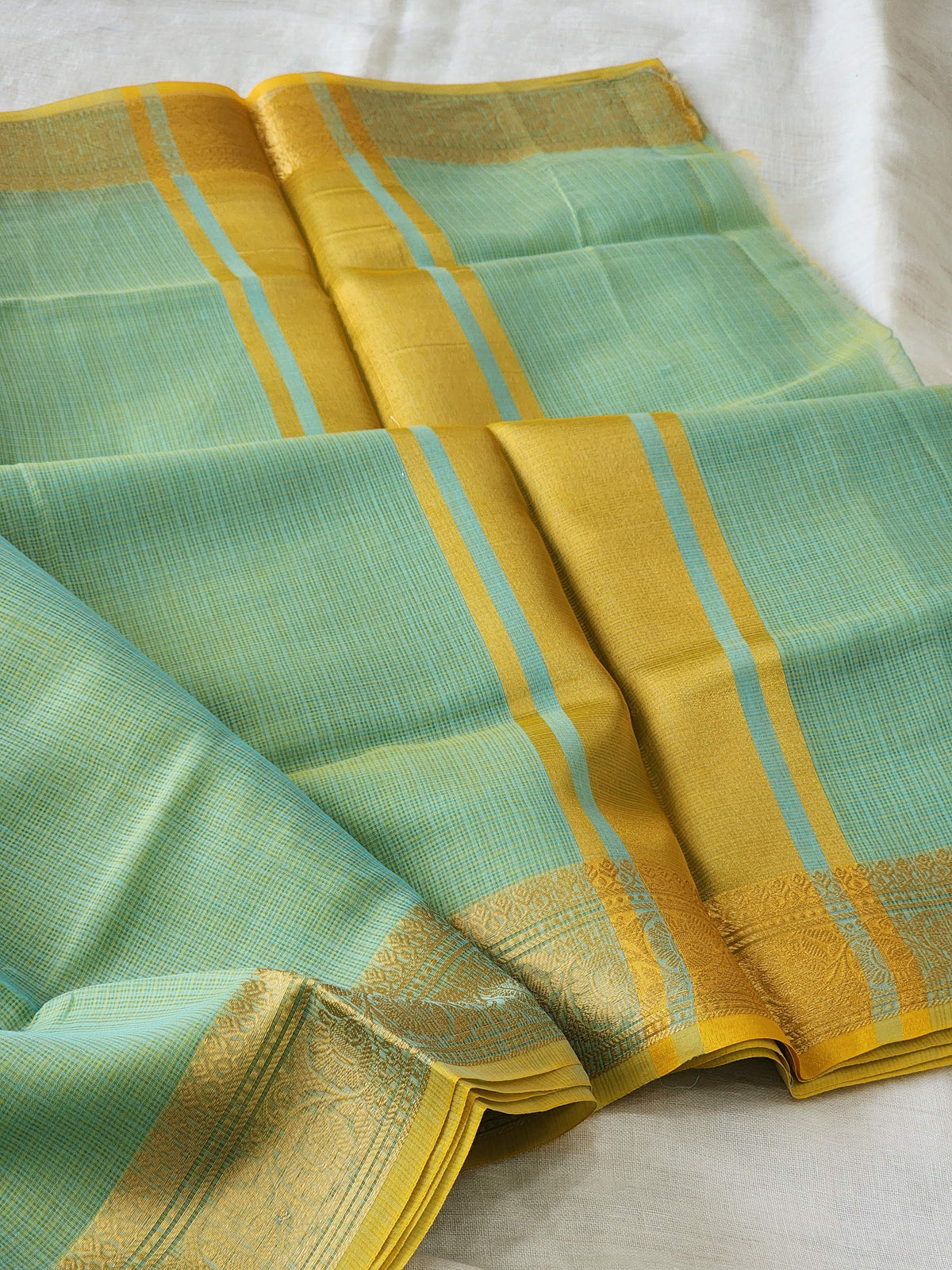 Green Kota Silk Saree
