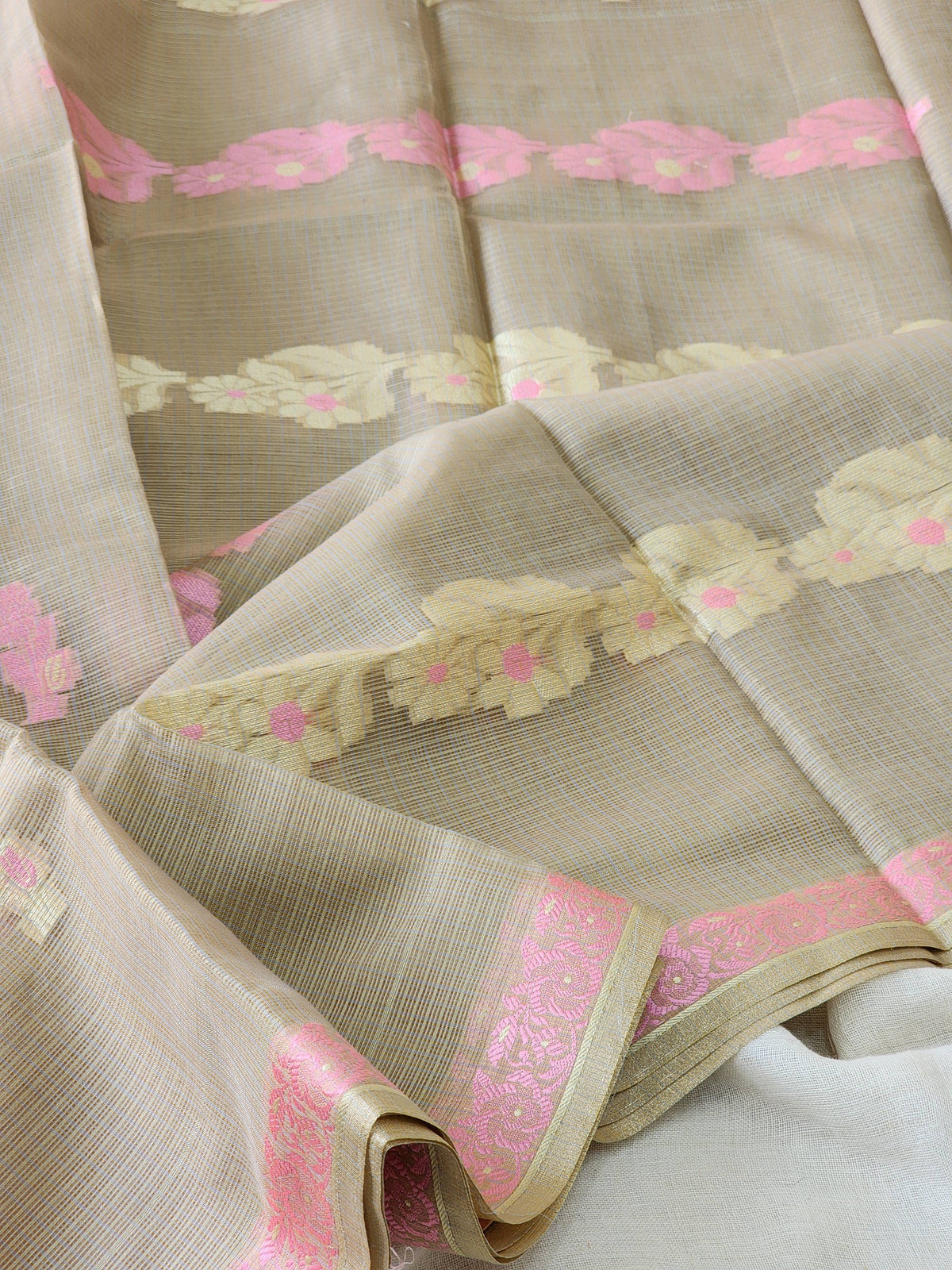 Golden Kota Silk Saree