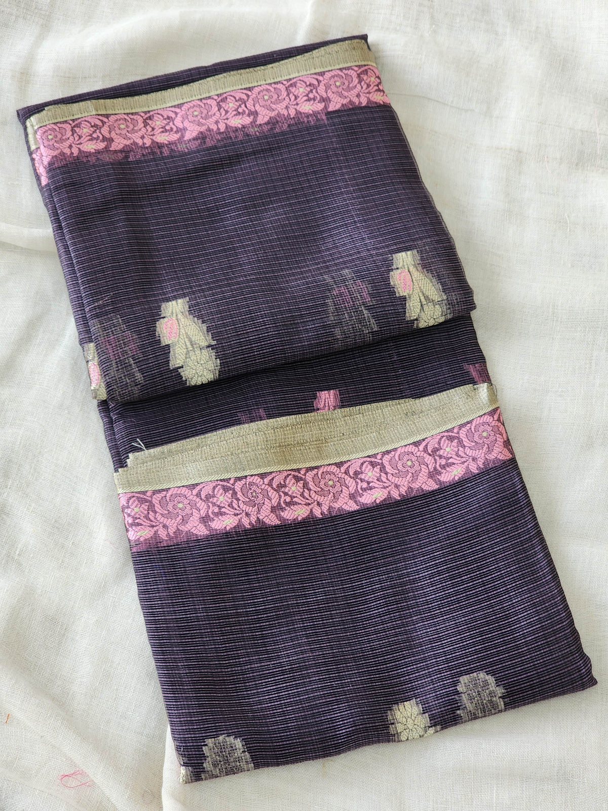 Purple Kota Silk Saree